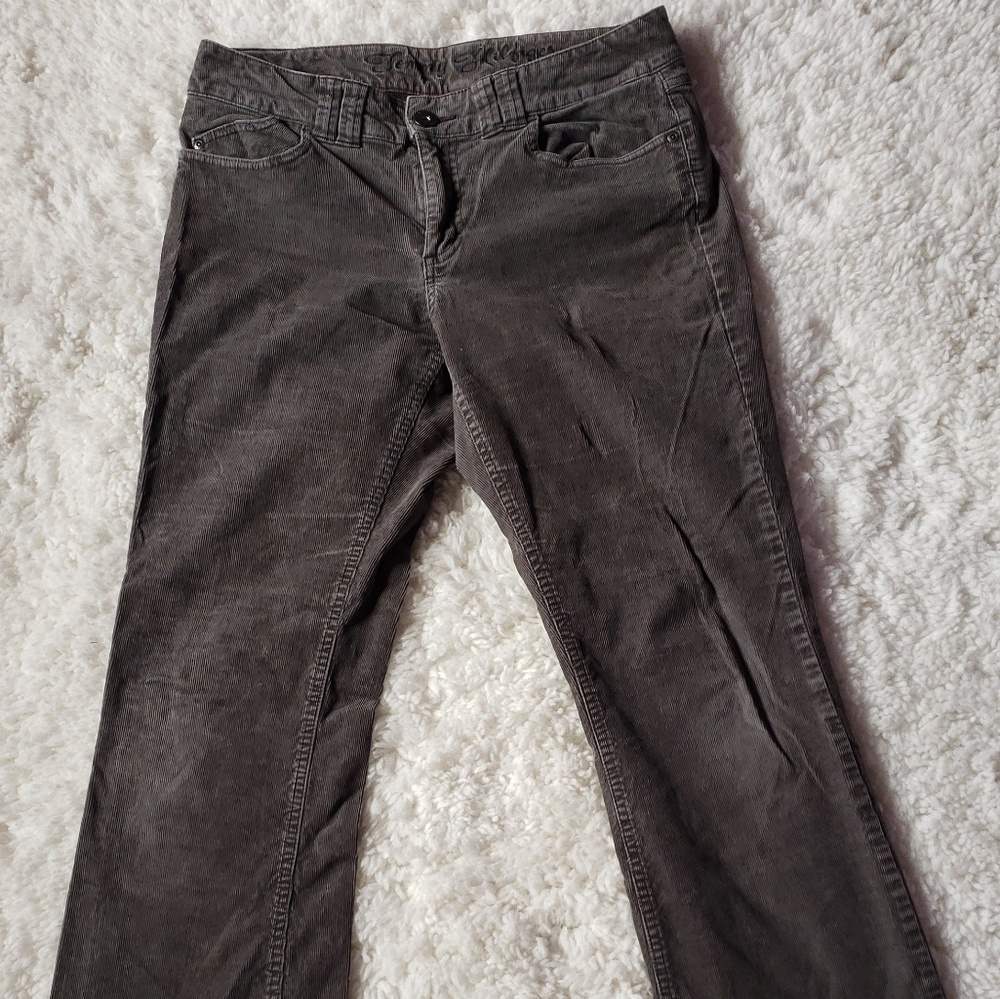 2 corduroy size 8 1 brown 1 charcoal grey